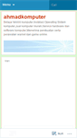 Mobile Screenshot of ahmadkomputer.wordpress.com