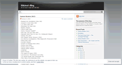 Desktop Screenshot of hikitsu.wordpress.com