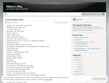 Tablet Screenshot of hikitsu.wordpress.com
