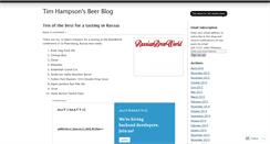 Desktop Screenshot of beerandpubs.wordpress.com