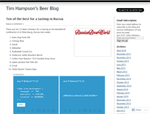 Tablet Screenshot of beerandpubs.wordpress.com