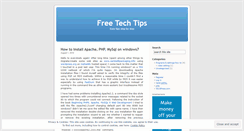 Desktop Screenshot of freetechtips.wordpress.com