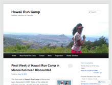 Tablet Screenshot of hawaiiruncamp.wordpress.com