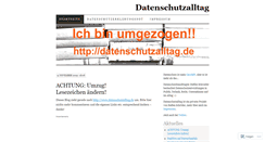 Desktop Screenshot of datenschutzalltag.wordpress.com