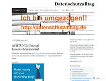 Tablet Screenshot of datenschutzalltag.wordpress.com