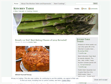 Tablet Screenshot of kitchentablegv.wordpress.com