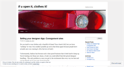 Desktop Screenshot of ifuopenitclothesit.wordpress.com