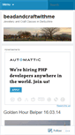Mobile Screenshot of beadandcraftwithme.wordpress.com