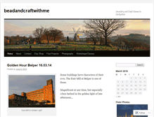 Tablet Screenshot of beadandcraftwithme.wordpress.com