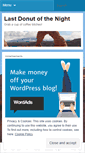 Mobile Screenshot of mylastdonut.wordpress.com
