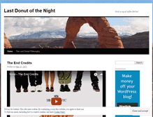 Tablet Screenshot of mylastdonut.wordpress.com
