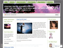 Tablet Screenshot of prayingagainstcancer.wordpress.com