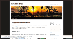 Desktop Screenshot of incredibleshot.wordpress.com