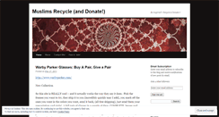 Desktop Screenshot of muslimsrecycle.wordpress.com