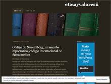 Tablet Screenshot of eticayvaloresii.wordpress.com