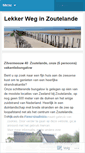 Mobile Screenshot of lekkerweginzoutelande.wordpress.com
