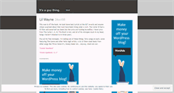 Desktop Screenshot of itsaguything.wordpress.com