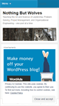 Mobile Screenshot of nothingbutwolves.wordpress.com