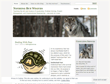 Tablet Screenshot of nothingbutwolves.wordpress.com