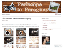 Tablet Screenshot of periscopetoparaguay.wordpress.com
