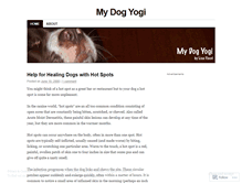 Tablet Screenshot of mydogyogi.wordpress.com