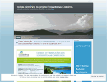 Tablet Screenshot of ecosteiros.wordpress.com