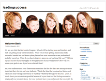 Tablet Screenshot of leadingsuccess.wordpress.com