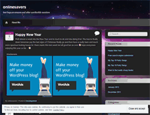 Tablet Screenshot of onlinesavers.wordpress.com