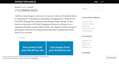Desktop Screenshot of doublethegarlic.wordpress.com