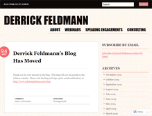 Tablet Screenshot of derrickfeldmann.wordpress.com