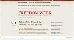 Desktop Screenshot of freedomweekcv.wordpress.com