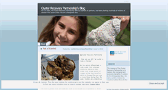 Desktop Screenshot of oysterrecoverypartnership.wordpress.com