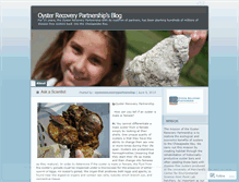 Tablet Screenshot of oysterrecoverypartnership.wordpress.com