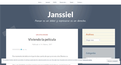 Desktop Screenshot of janssiel.wordpress.com