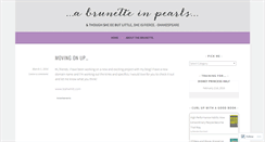 Desktop Screenshot of abrunetteinpearls.wordpress.com