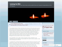 Tablet Screenshot of liwanagsadilim.wordpress.com