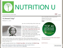 Tablet Screenshot of nutritionu.wordpress.com