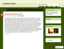 Tablet Screenshot of andrewsayers.wordpress.com