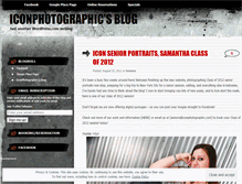 Tablet Screenshot of iconphotographic.wordpress.com