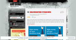 Desktop Screenshot of gizisehat.wordpress.com