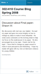 Mobile Screenshot of 302h10s08.wordpress.com