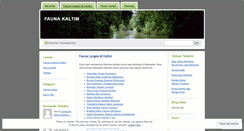 Desktop Screenshot of faunakaltim.wordpress.com
