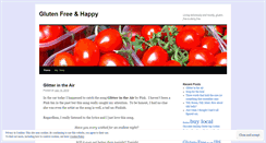 Desktop Screenshot of glutenfreeandhappy.wordpress.com