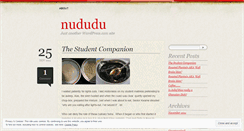 Desktop Screenshot of nududu.wordpress.com