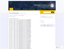 Tablet Screenshot of animeguru.wordpress.com