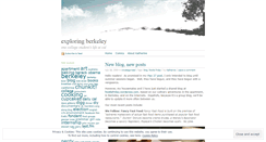 Desktop Screenshot of exploringberkeley.wordpress.com