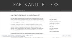 Desktop Screenshot of fartsandletters.wordpress.com