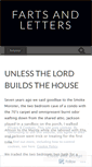 Mobile Screenshot of fartsandletters.wordpress.com