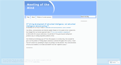 Desktop Screenshot of meetingofthemind.wordpress.com