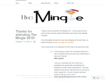 Tablet Screenshot of mingle2010.wordpress.com